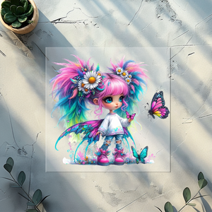 Bügelbild Butterfly Girl -BG 2