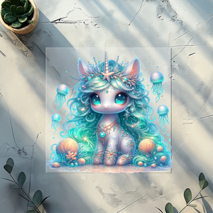 Bügelbild Aqua Unicorn- AQ 5