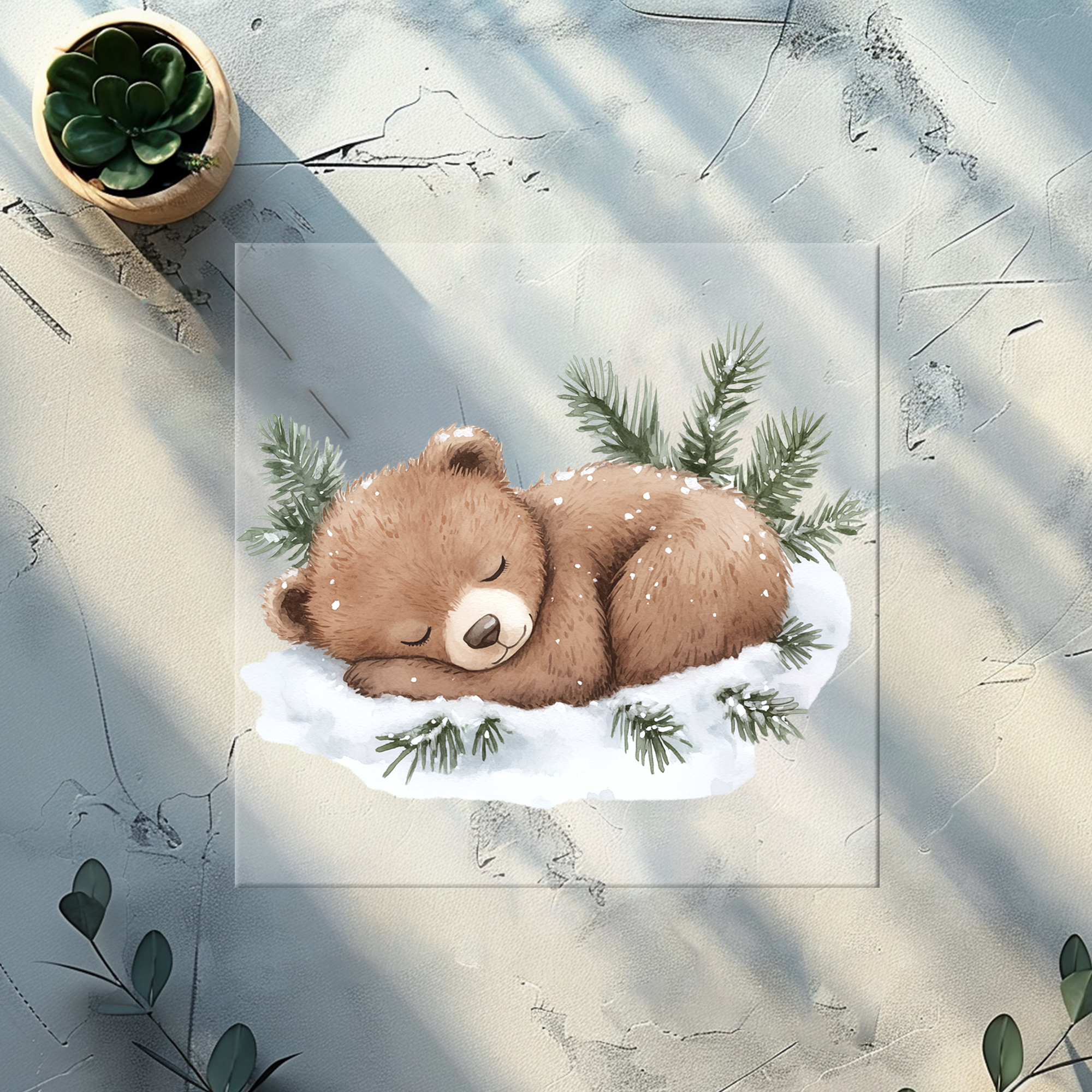 Lagerware Bügelbild Bär