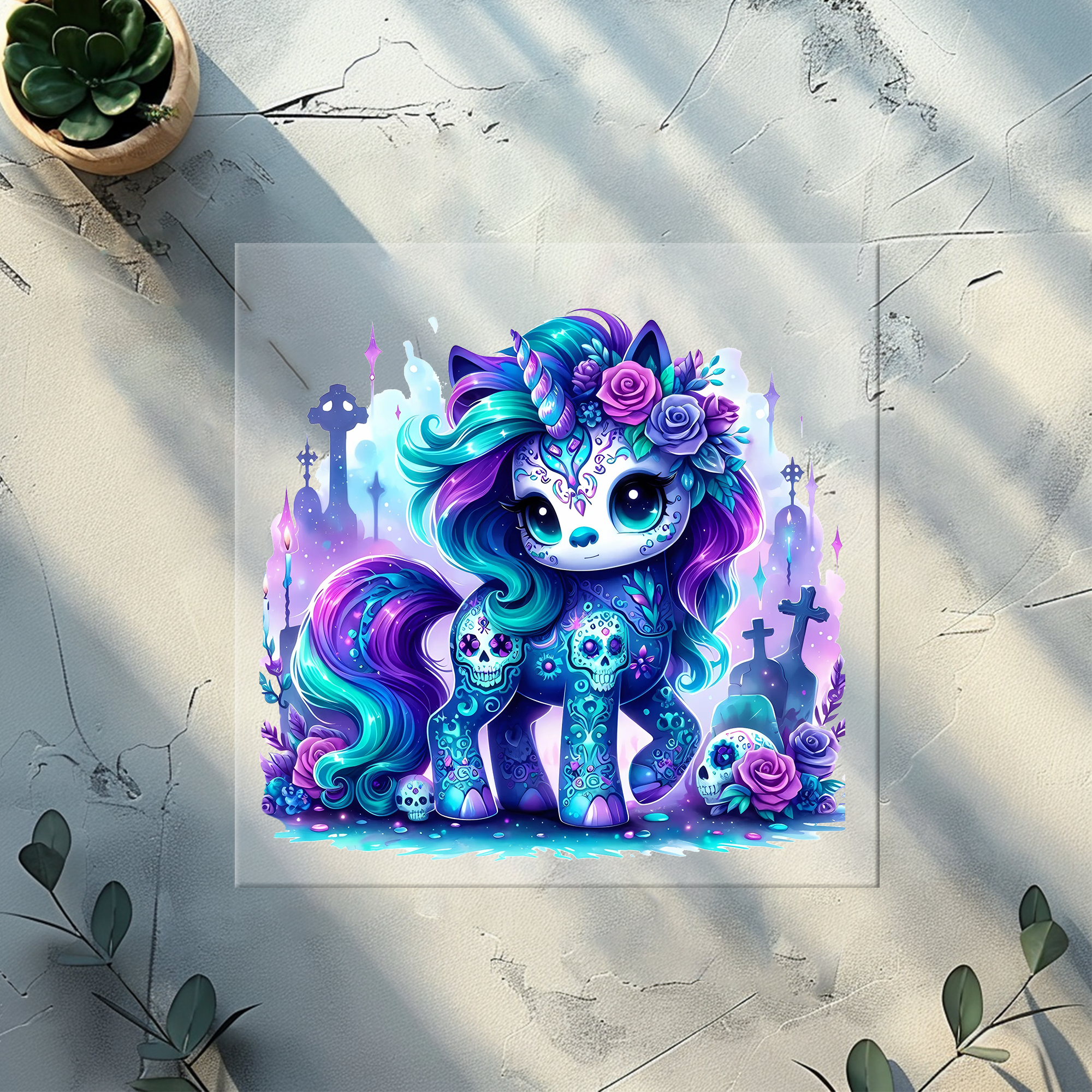 Bügelbild Spooky Unicorn - SU