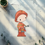 Lade das Bild in den Galerie-Viewer, Firefighter Bügelbild Paket *Jersey*
