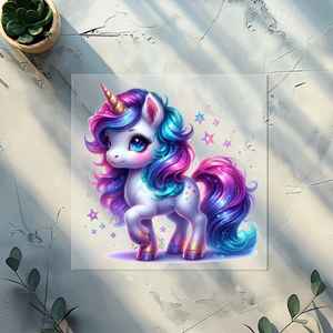 Bügelbild Galaxie Unicorn - GU 4
