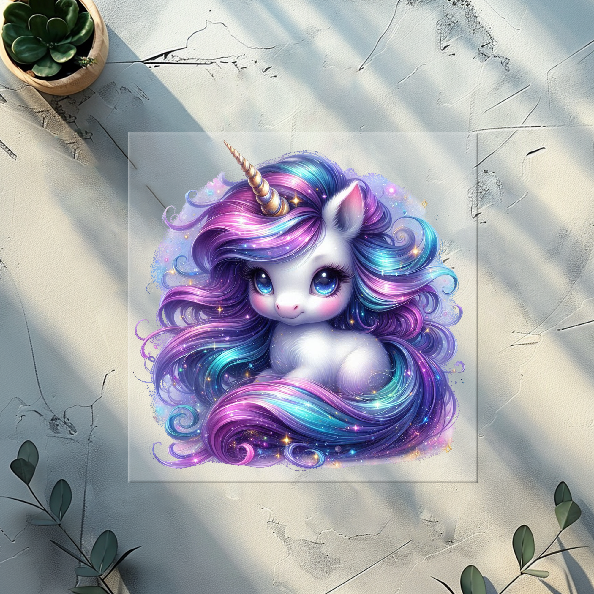 Bügelbild Galaxie Unicorn - GU 5