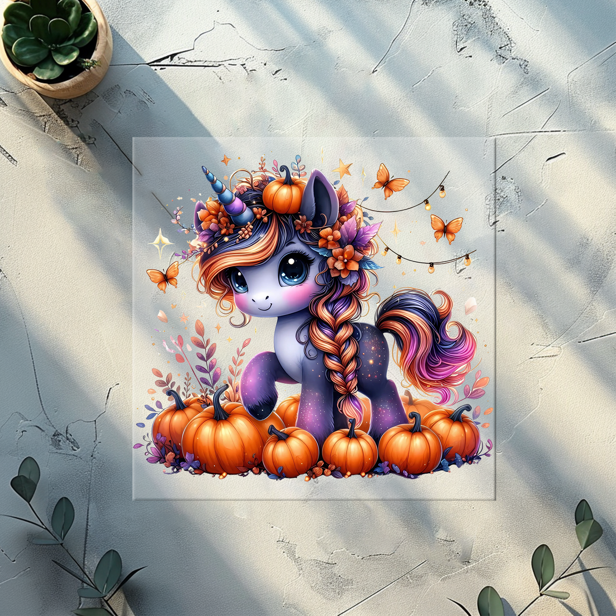 Bügelbild Pumpkin lila -PL 1