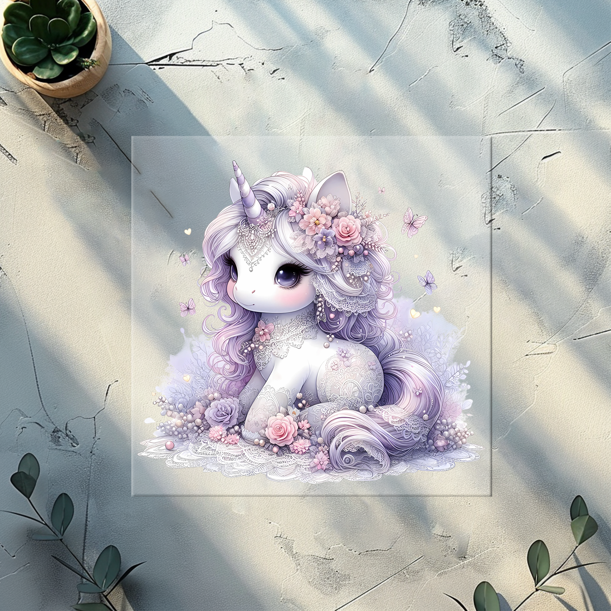 Bügelbild Lace Unicorn - LU 5