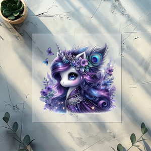 Bügelbild Pfau Unicorn- PU 6