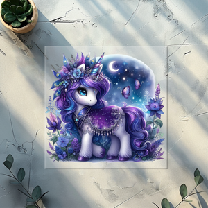 Bügelbild Pfau Unicorn- PU 2