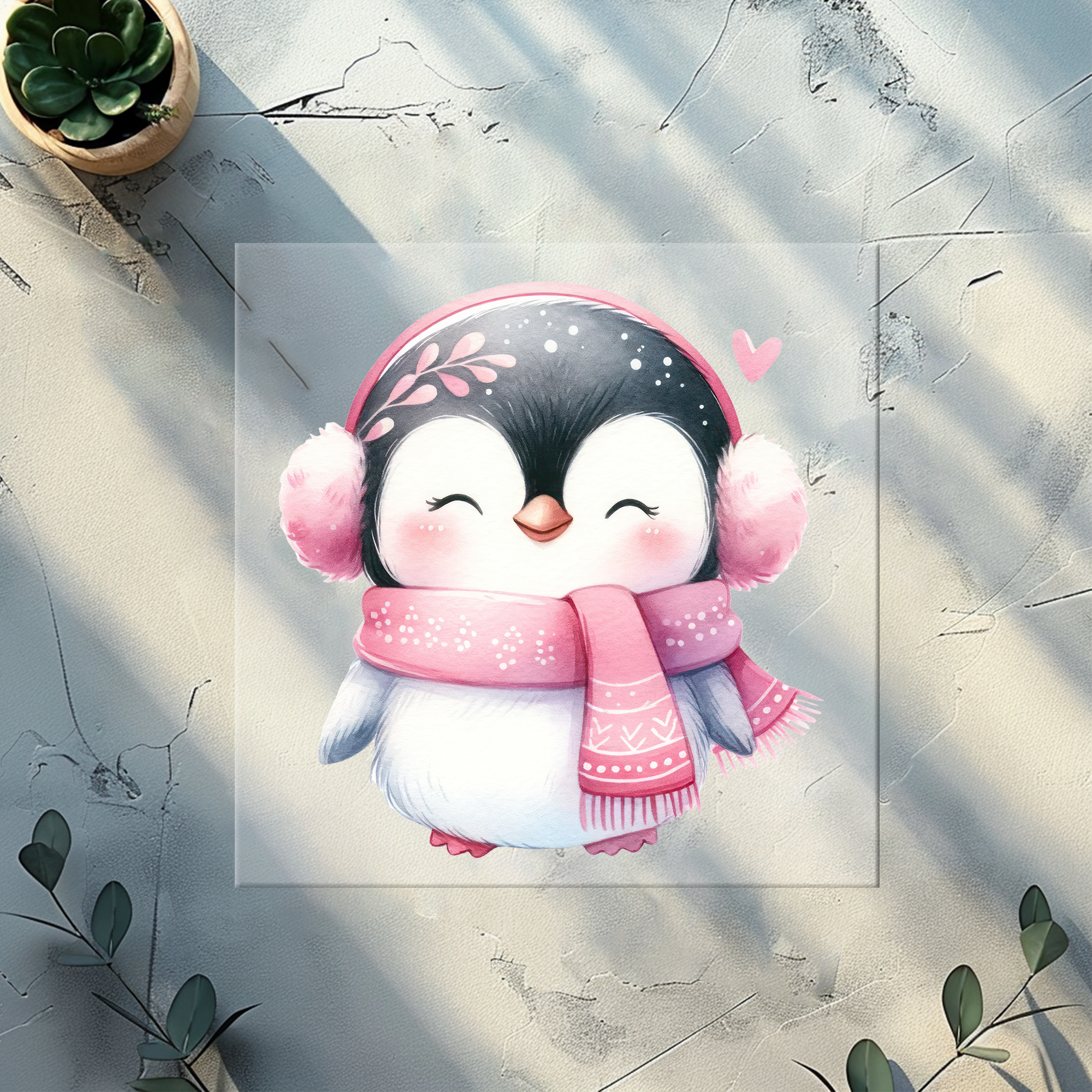 Bügelbild Pinguin
