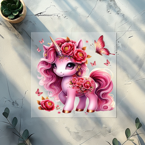 Bügelbild Pink Unicorn - PU 4
