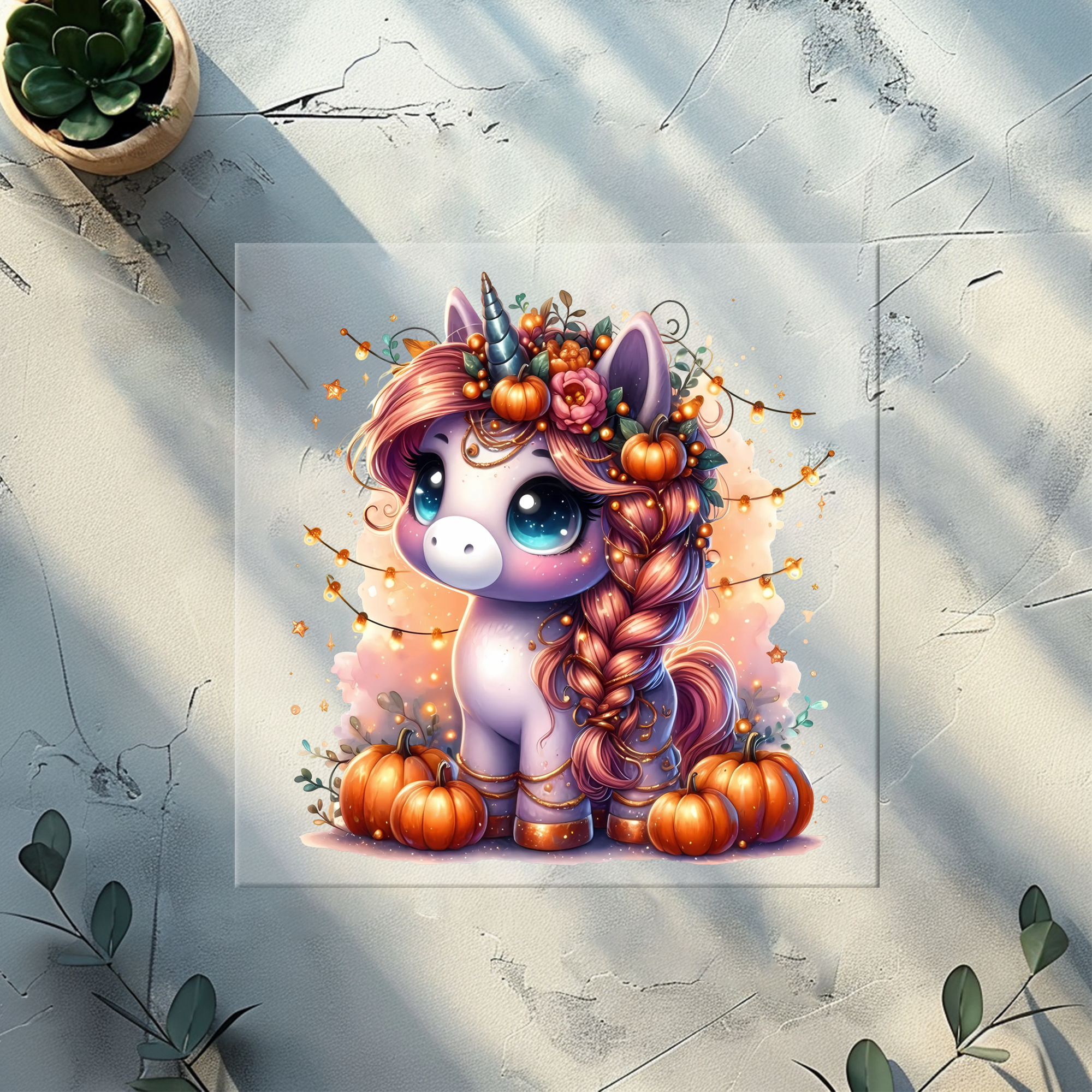 Bügelbild Pumpkin lila -PL 6