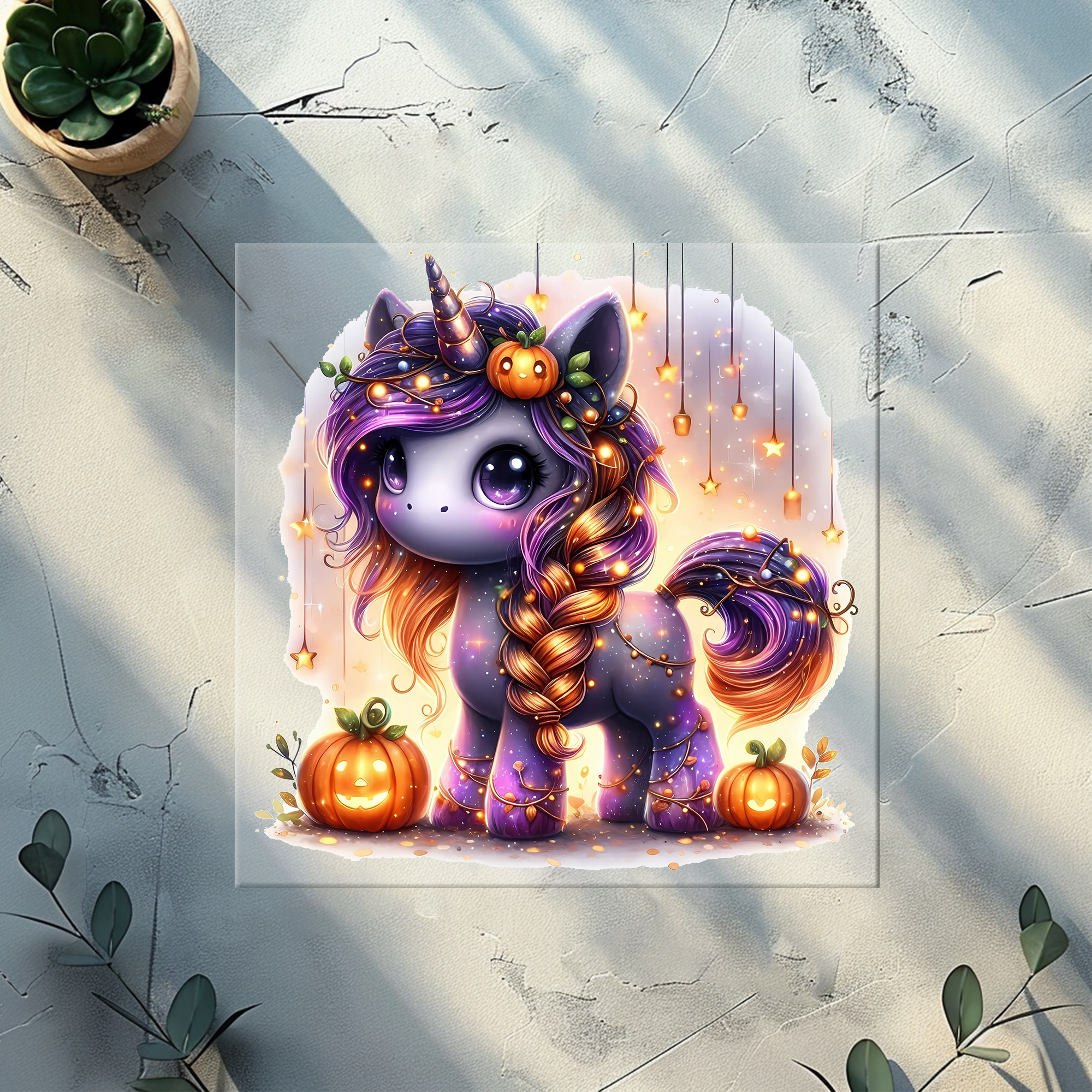 Bügelbild Pumpkin lila -PL 4