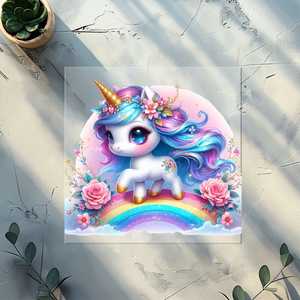 Bügelbild Regenbogeneinhorn - RE 5