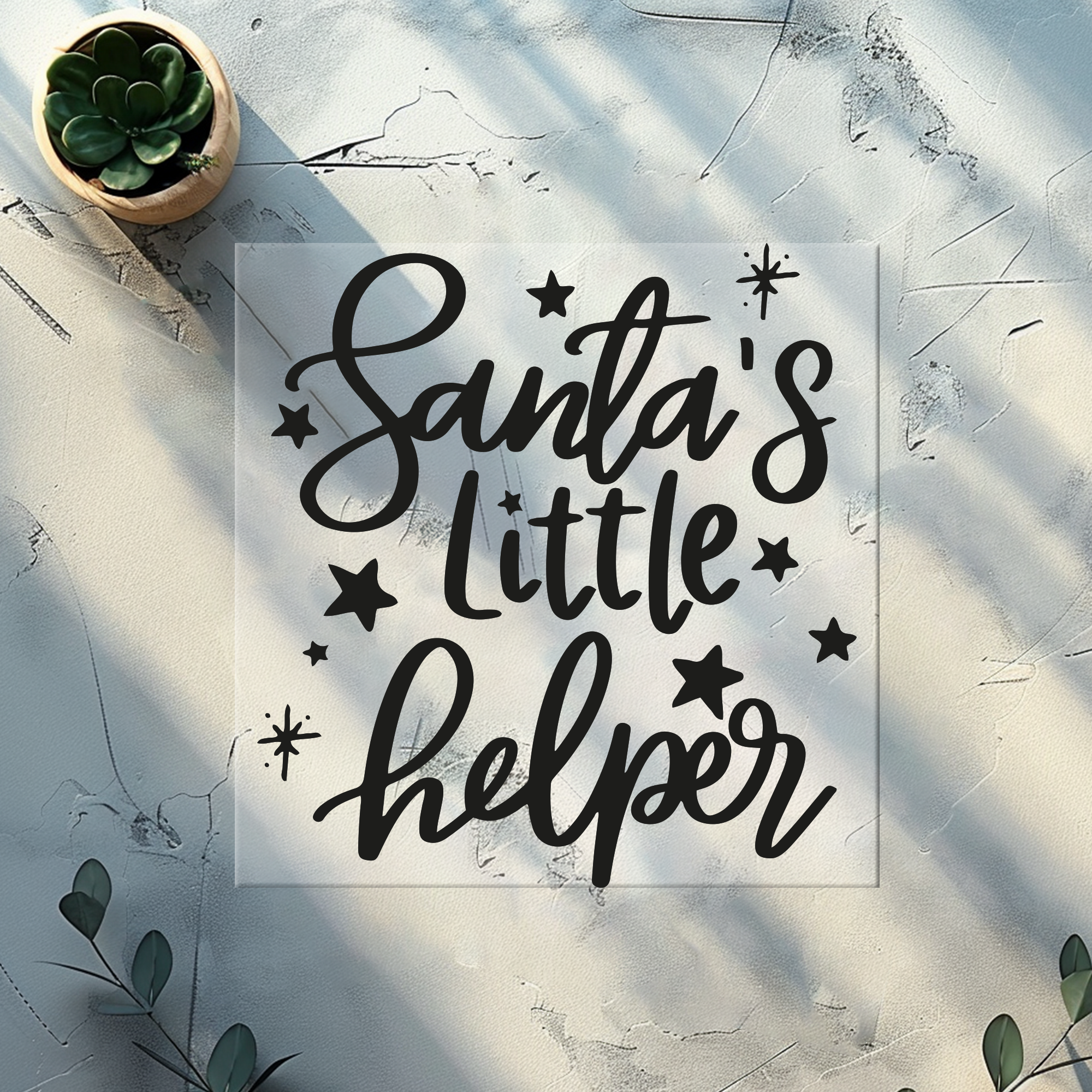 Bügelbild Santa's little helper