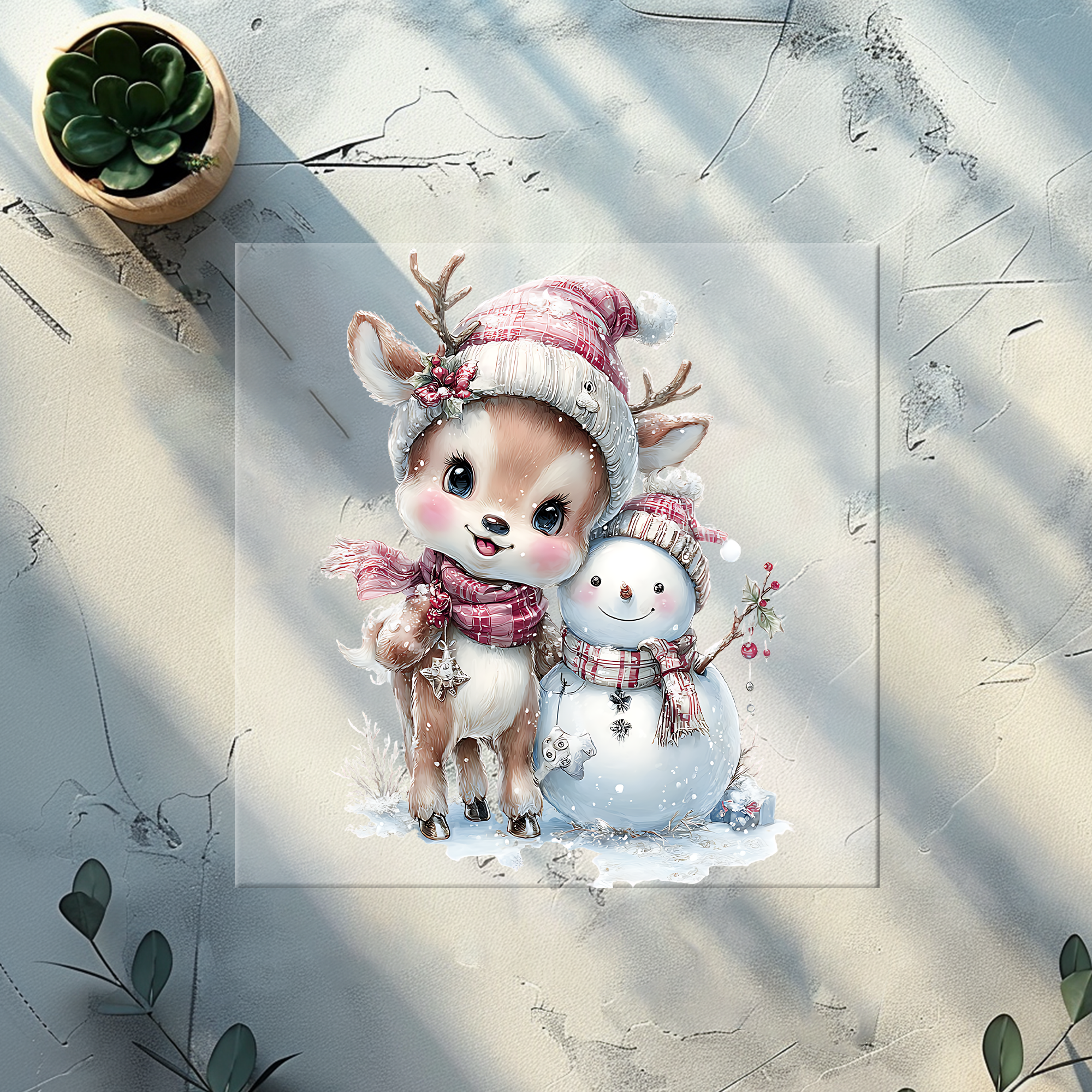 Lagerware Bügelbild Schneeliebe - SNL