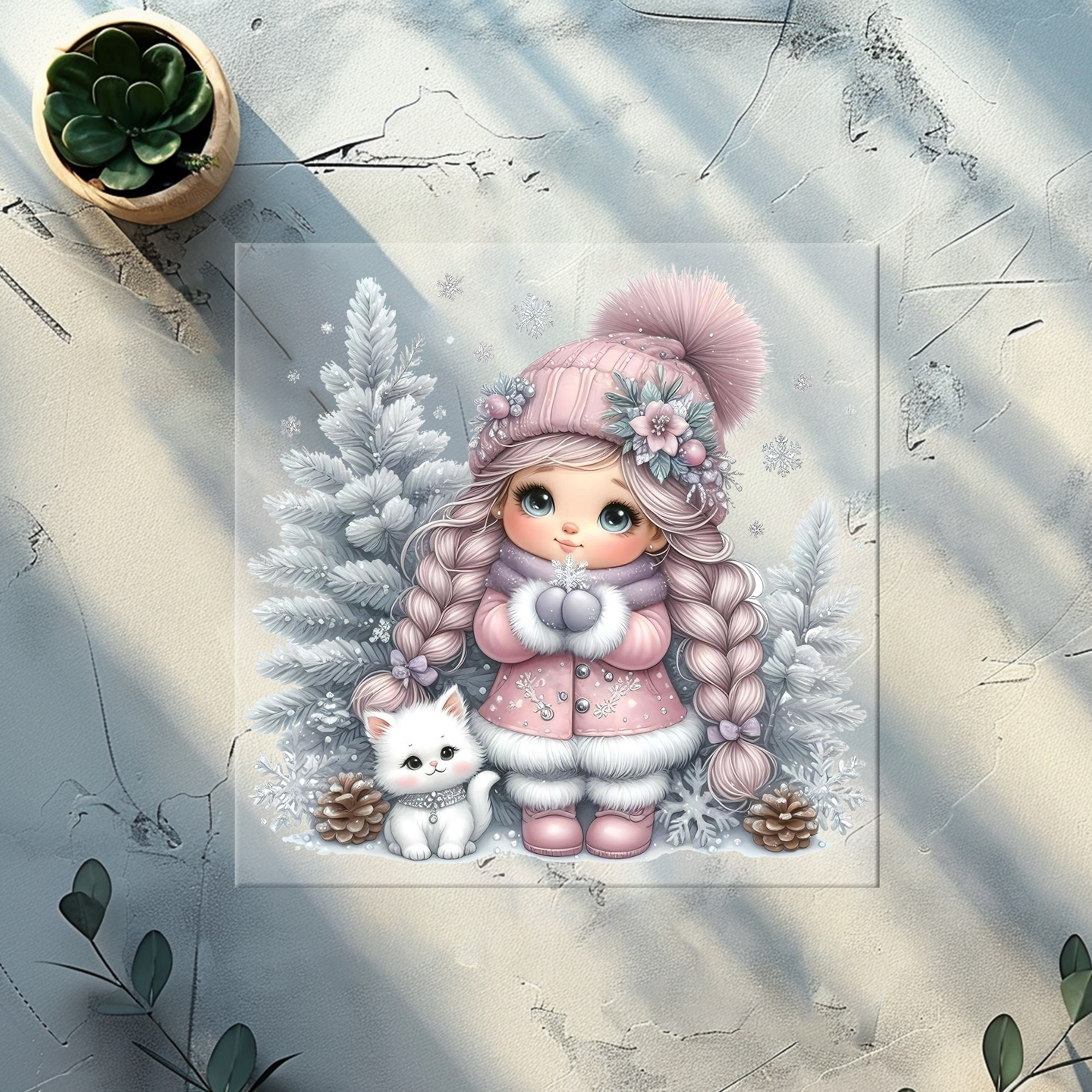 Lagerware Bügelbild Schneeliebe - SNL 1