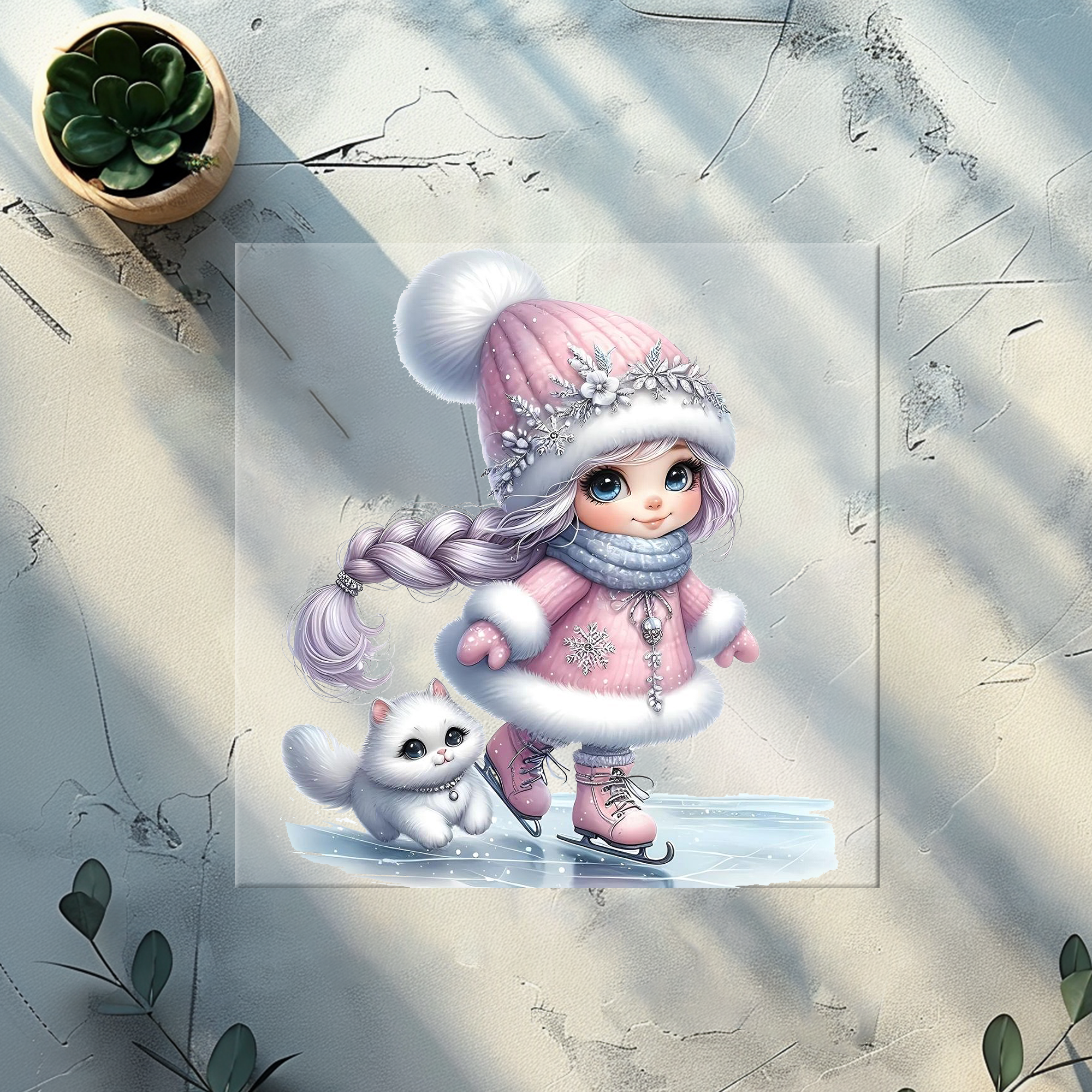 Lagerware Bügelbild Schneeliebe - SNL 4