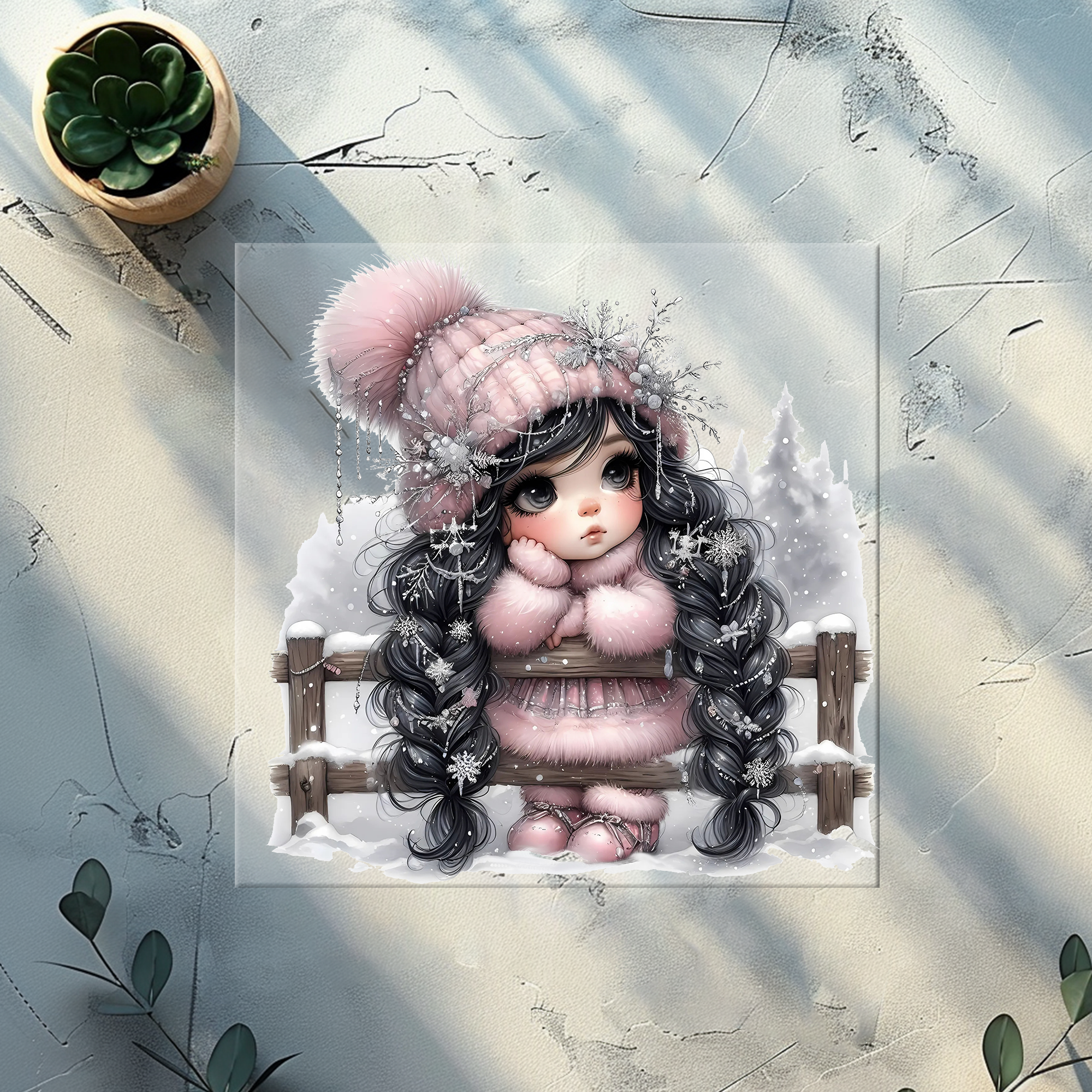 Lagerware Bügelbild Schneeliebe - SNL 3