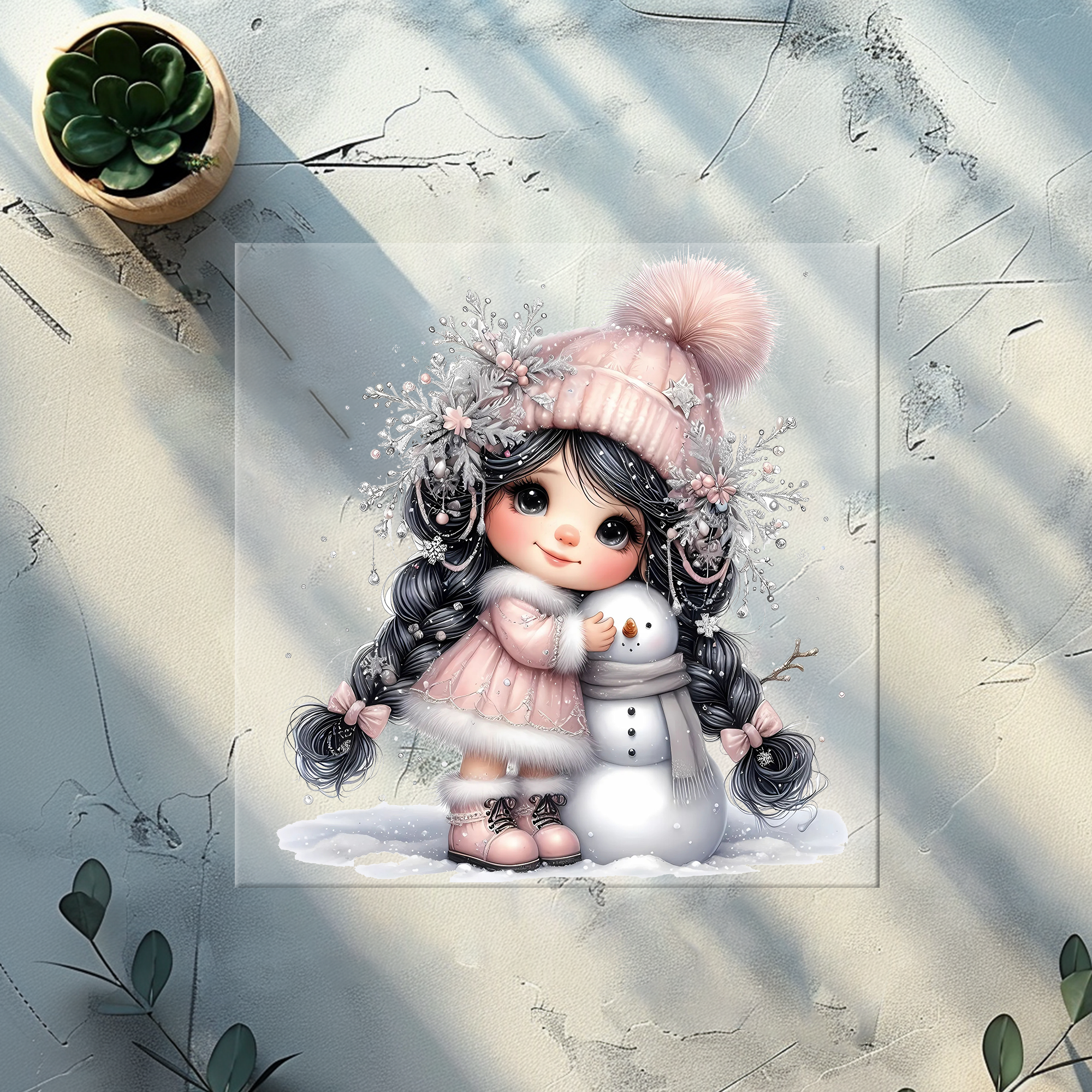 Lagerware Bügelbild Schneeliebe - SNL 2