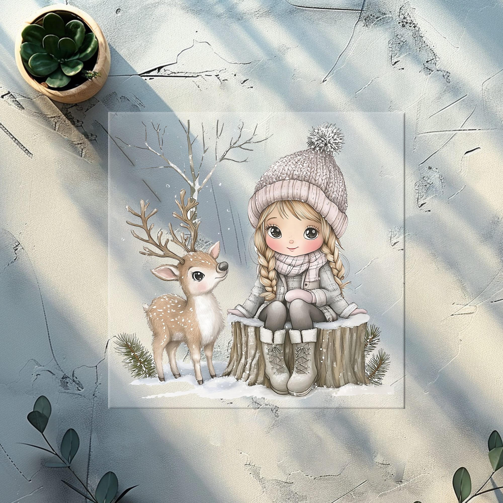 Lagerware Bügelbild Schneeliebe - SNL 5