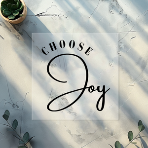 Bügelbild Choose Joy-schwarz