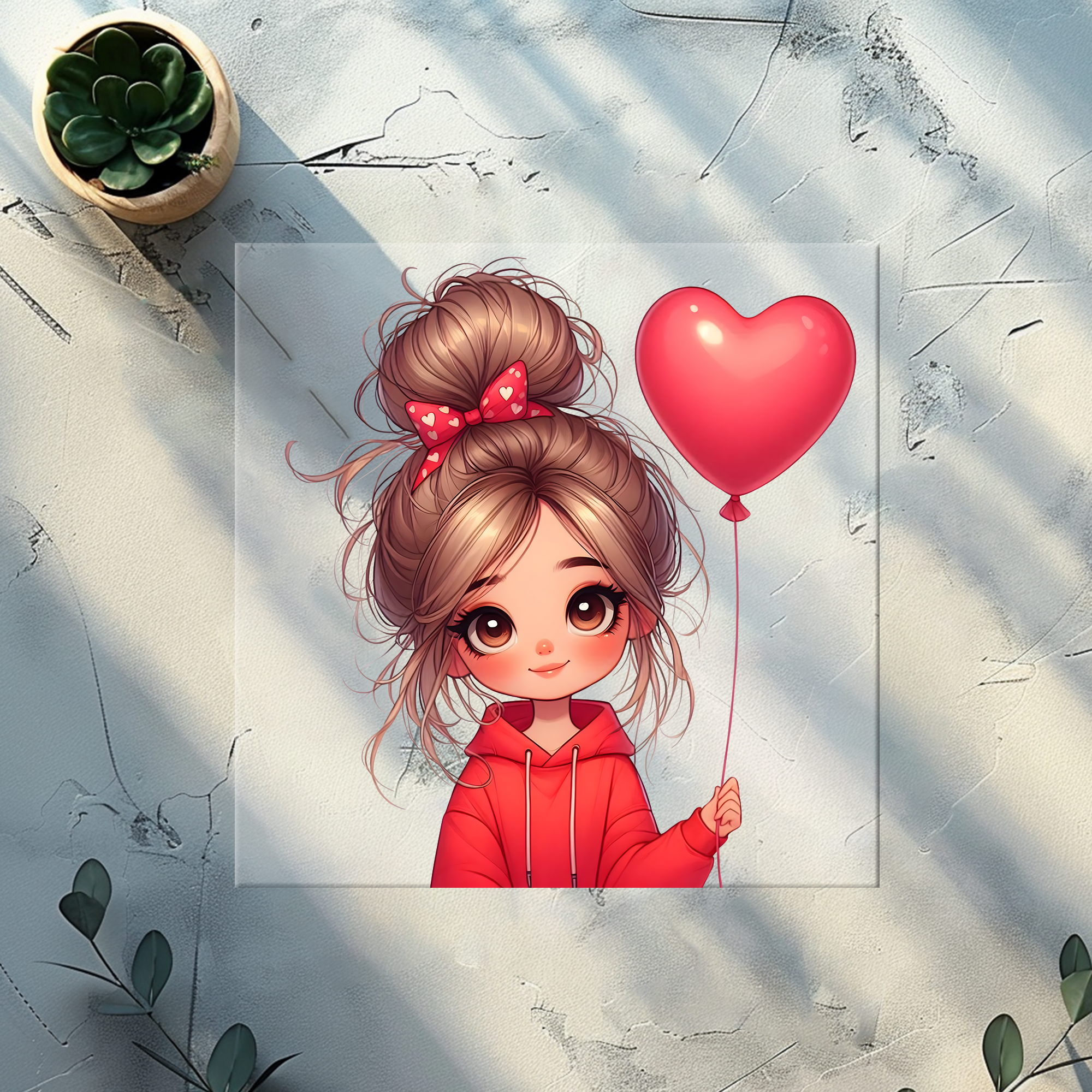 Lagerware Bügelbild Love