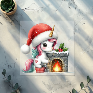 Bügelbild Weihnachtseinhorn - XMAS 6