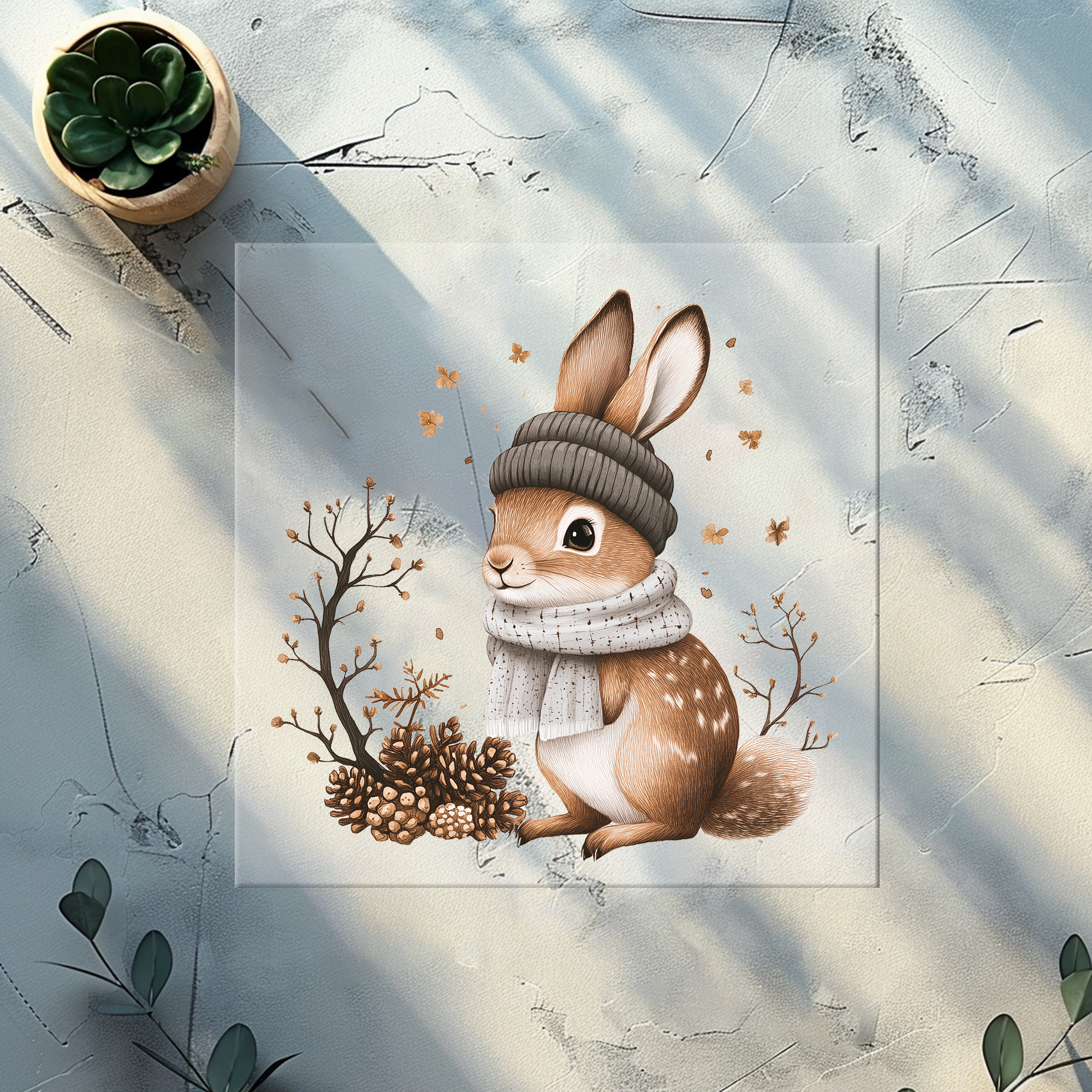 Lagerware Bügelbild Wintertiere - WT 8