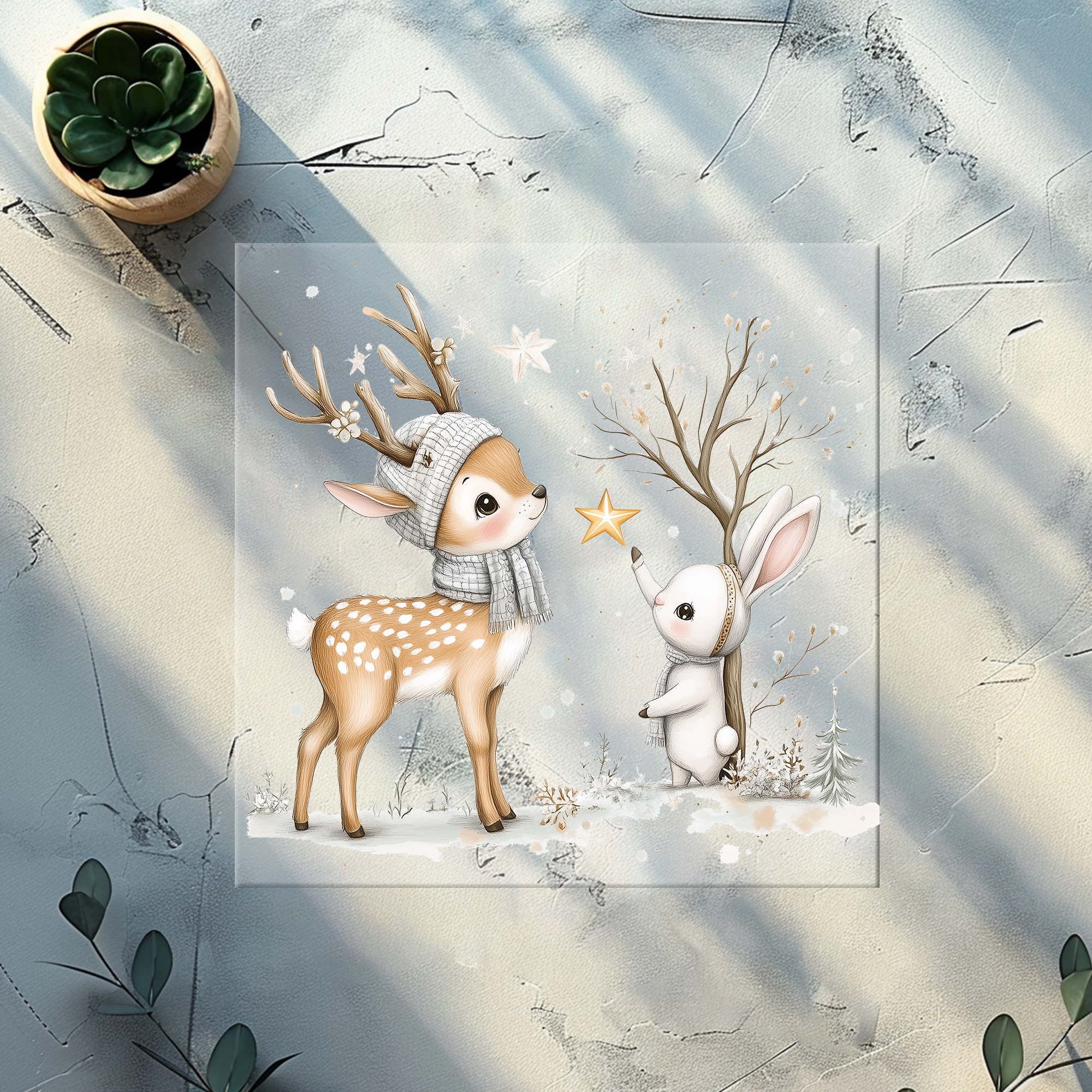 Lagerware Bügelbild Wintertiere - WT 2