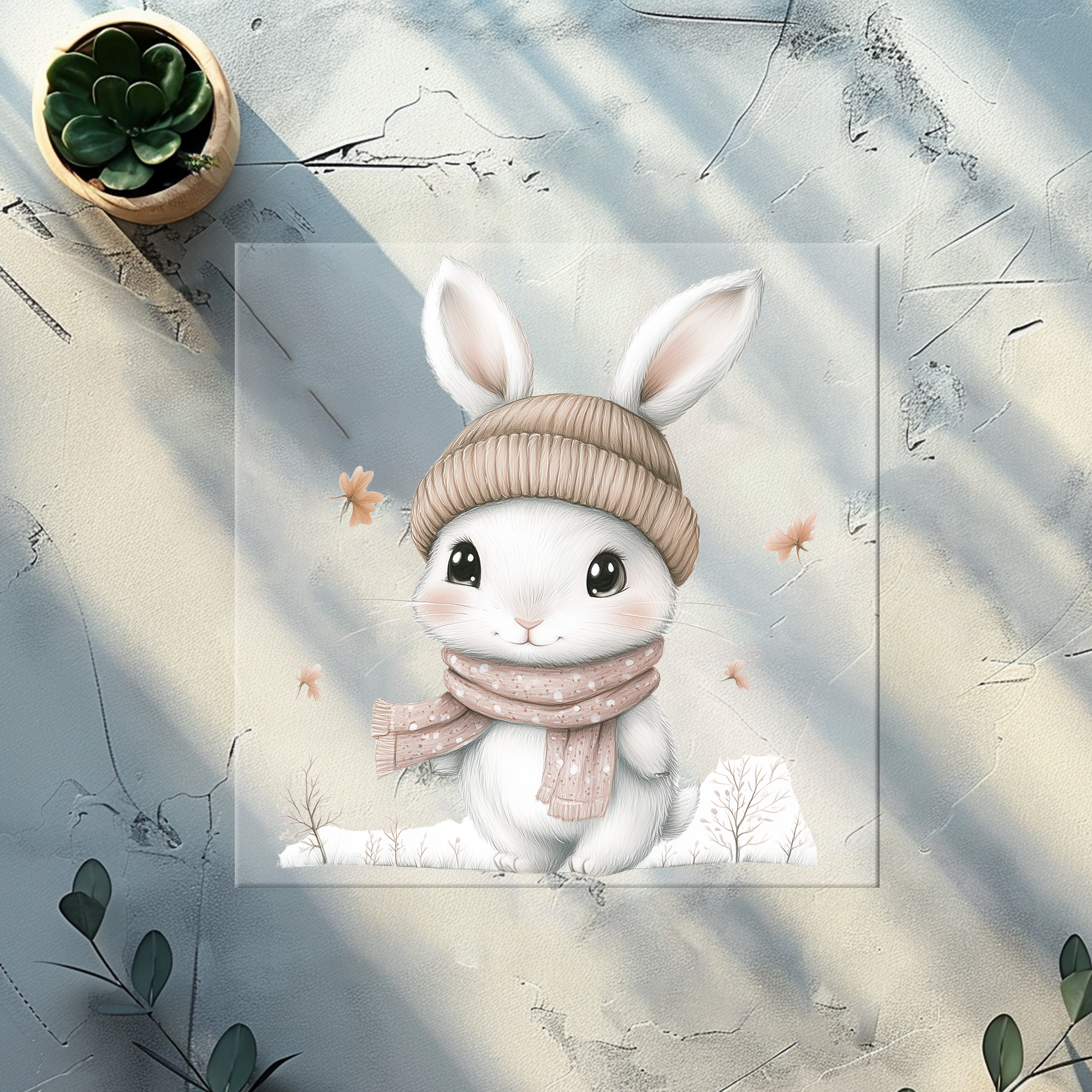 Lagerware Bügelbild Wintertiere - WT