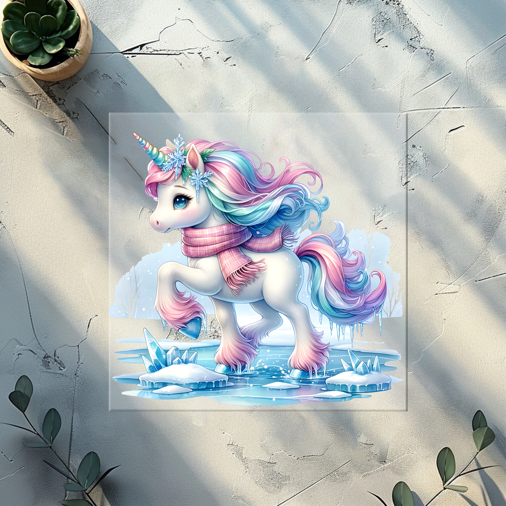 Bügelbild Winterunicorn- WU 9