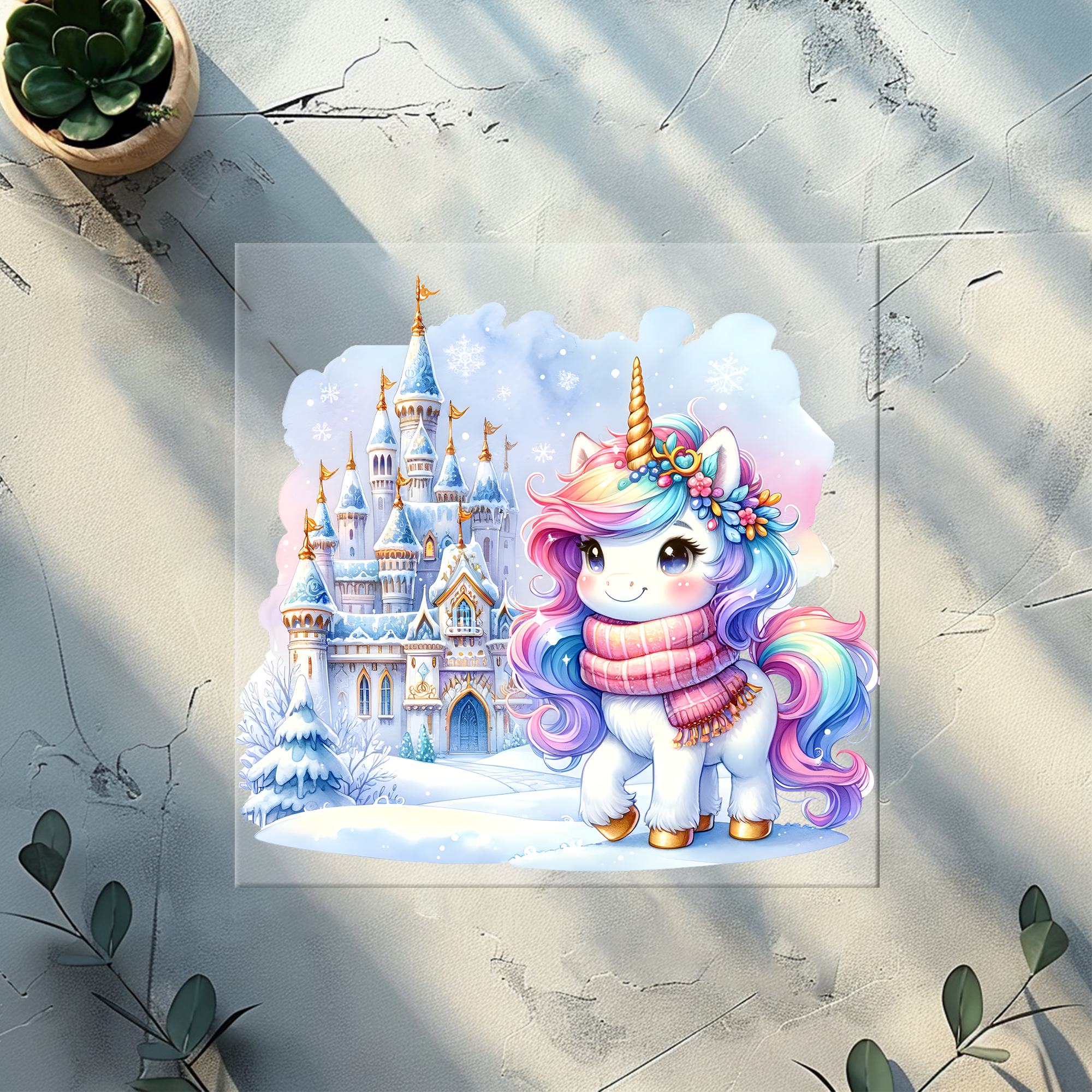 Bügelbild Winterunicorn- WU 7