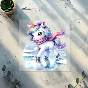 Bügelbild Winterunicorn- WU 2