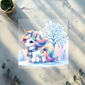 Bügelbild Winterunicorn- WU 3