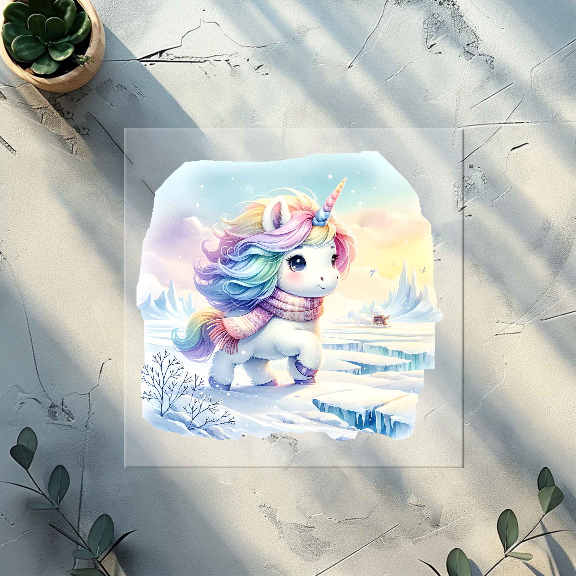 Bügelbild Winterunicorn- WU 1