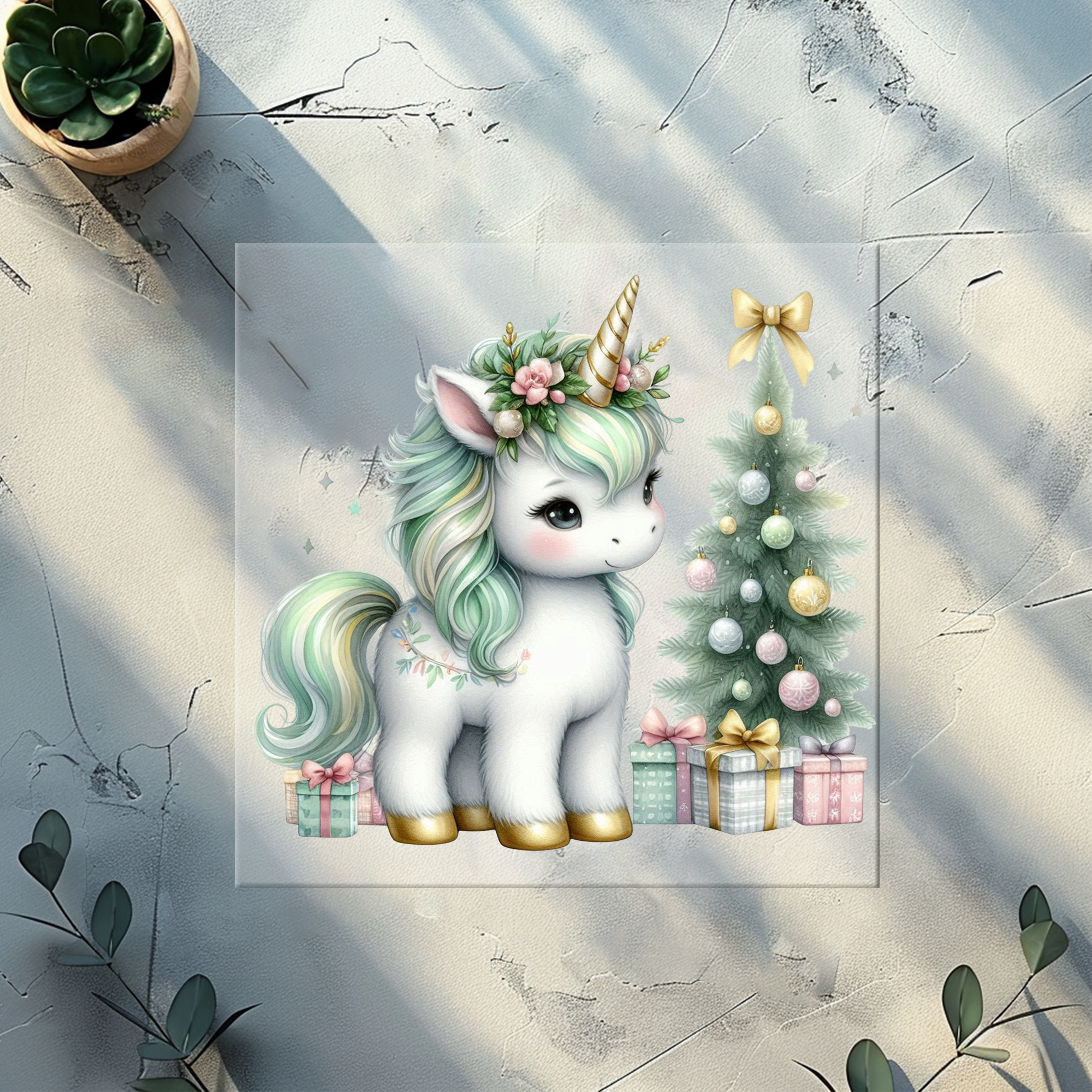 Bügelbild XMAS Unicorn- XU 1