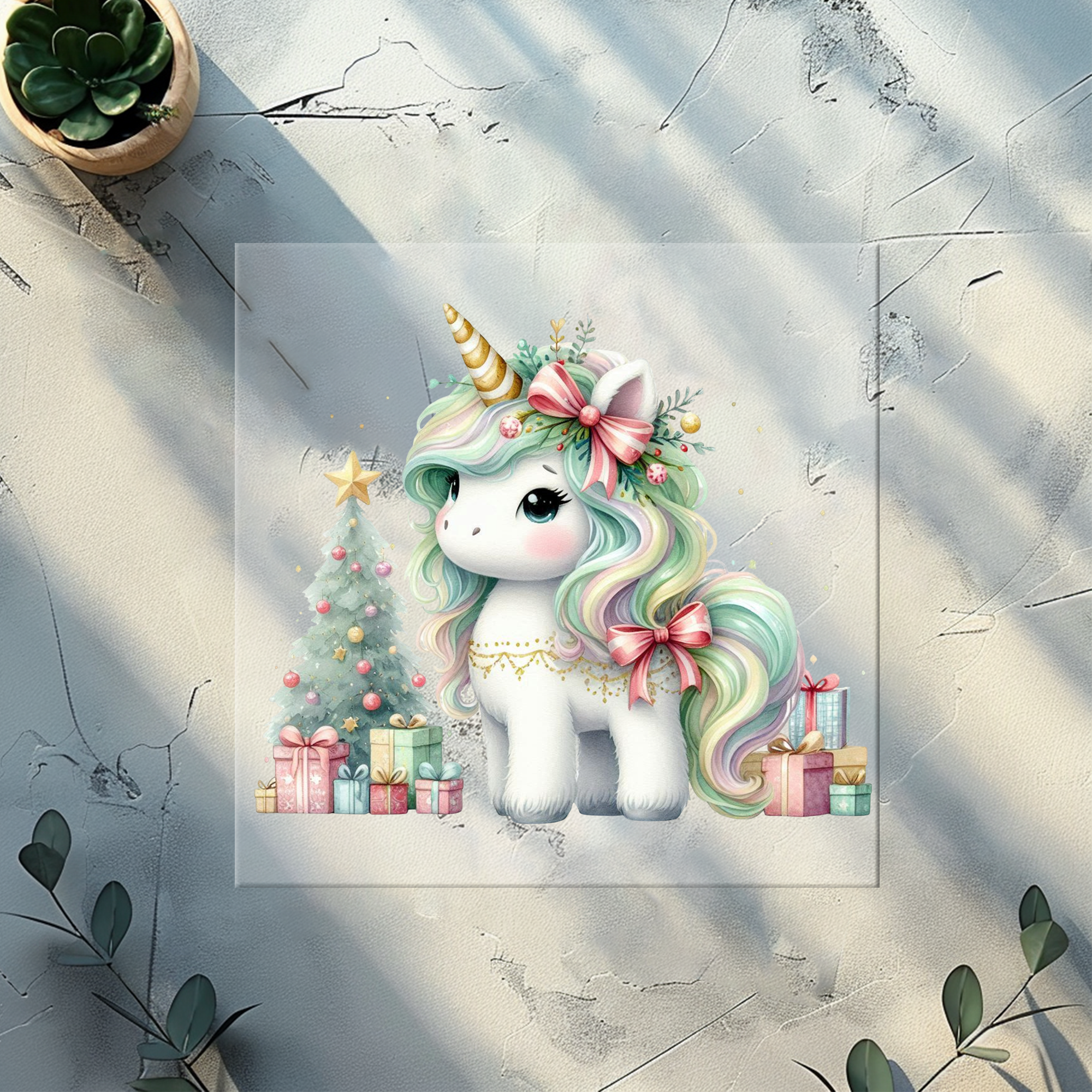 Bügelbild XMAS Unicorn- XU 2