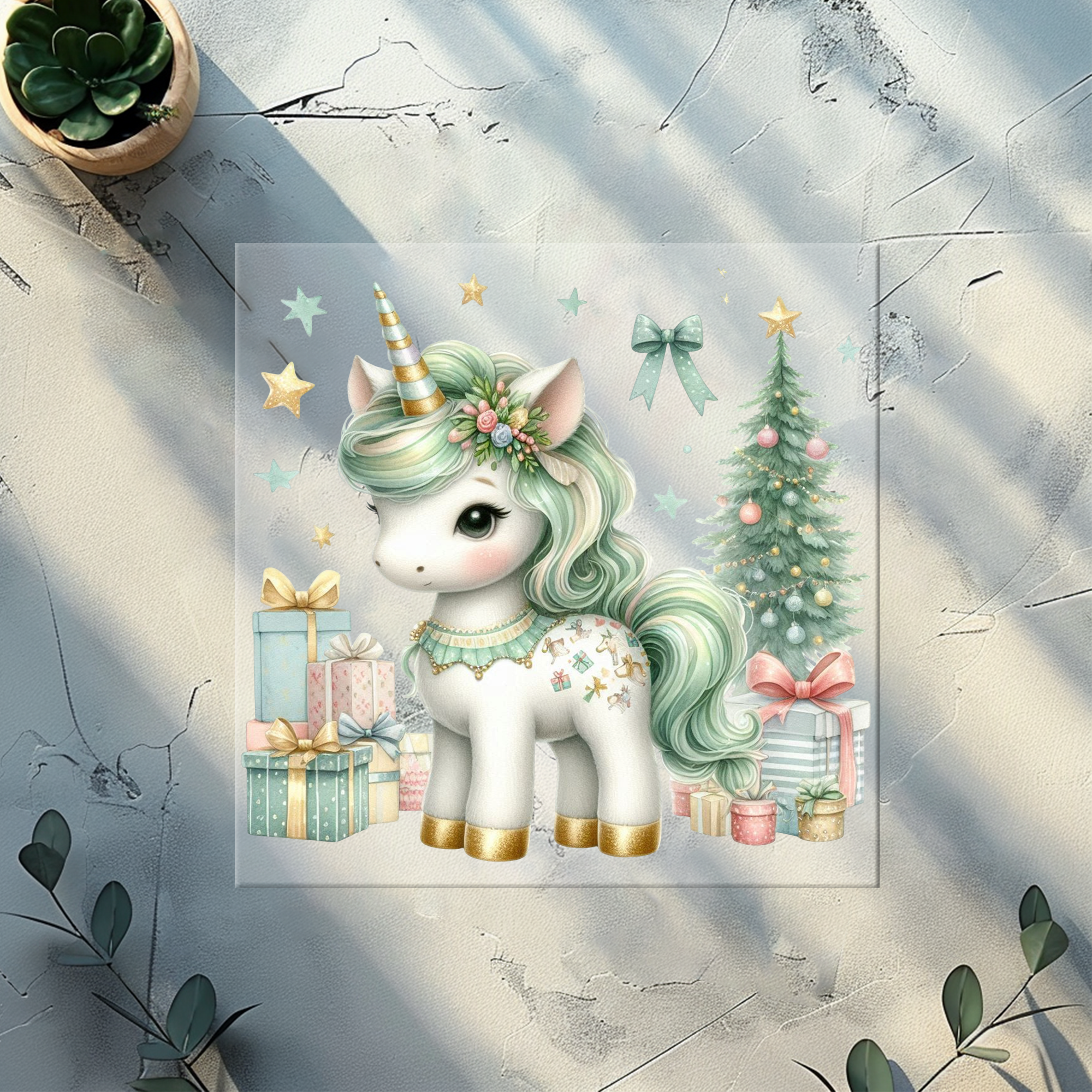 Bügelbild XMAS Unicorn- XU 3