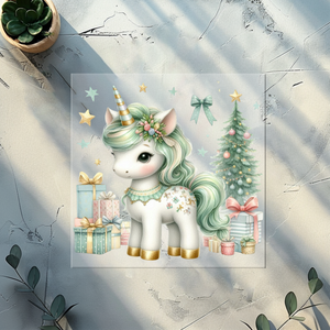 Bügelbild XMAS Unicorn- XU 3