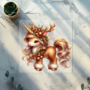 Bügelbild Christmas Unicorn -CU 6