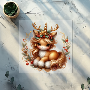 Bügelbild Christmas Unicorn -CU 4