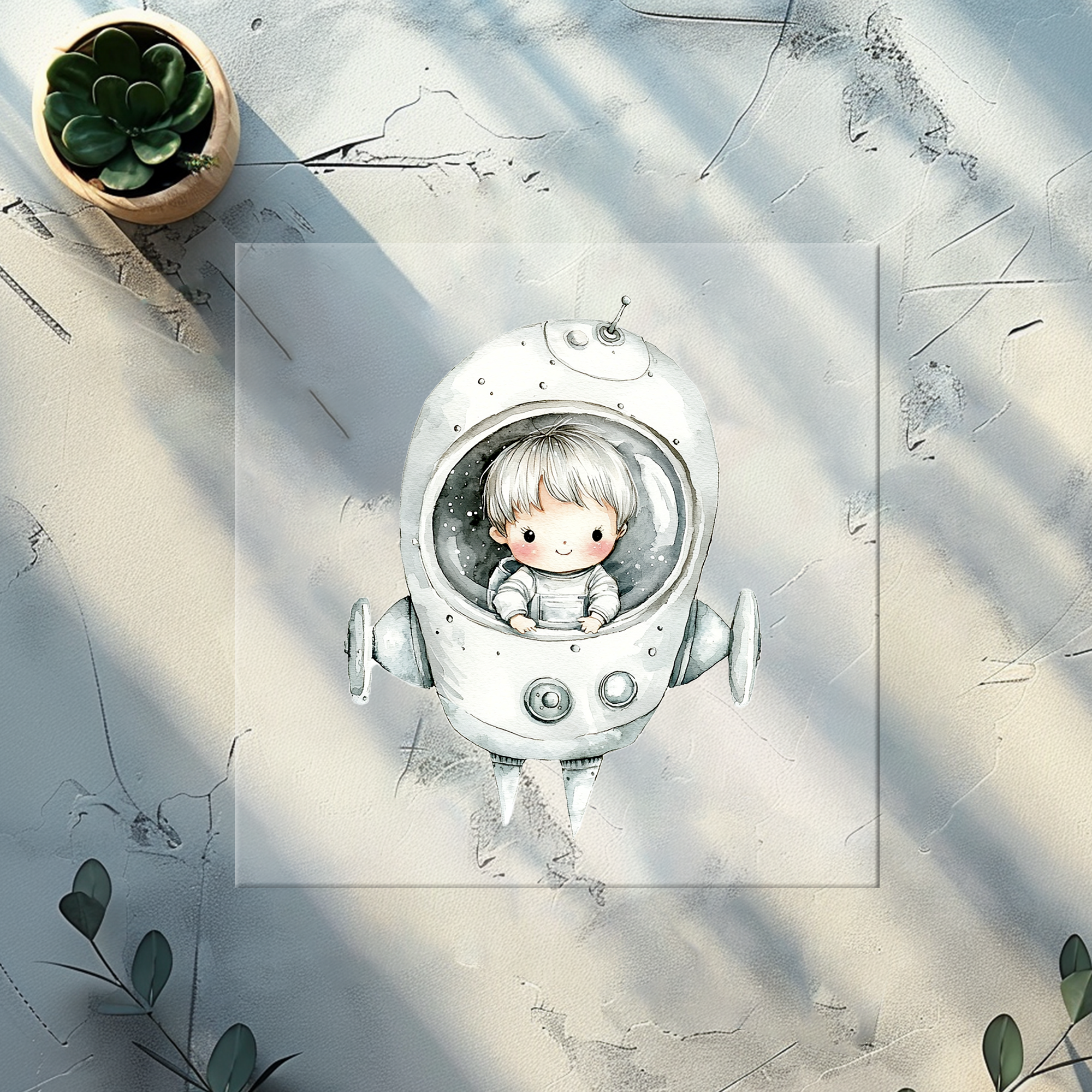 Lagerware Bügelbild Weltall - WA 3