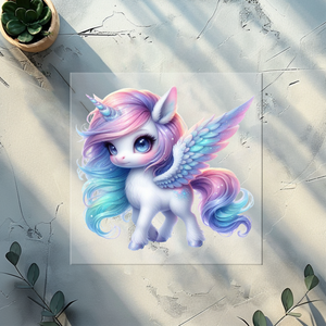 Bügelbild Winter Unicorn - WU
