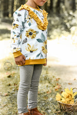 Lade das Bild in den Galerie-Viewer, Resttstück Kürbisgirl Kombi 0,7m *Sommersweat*
