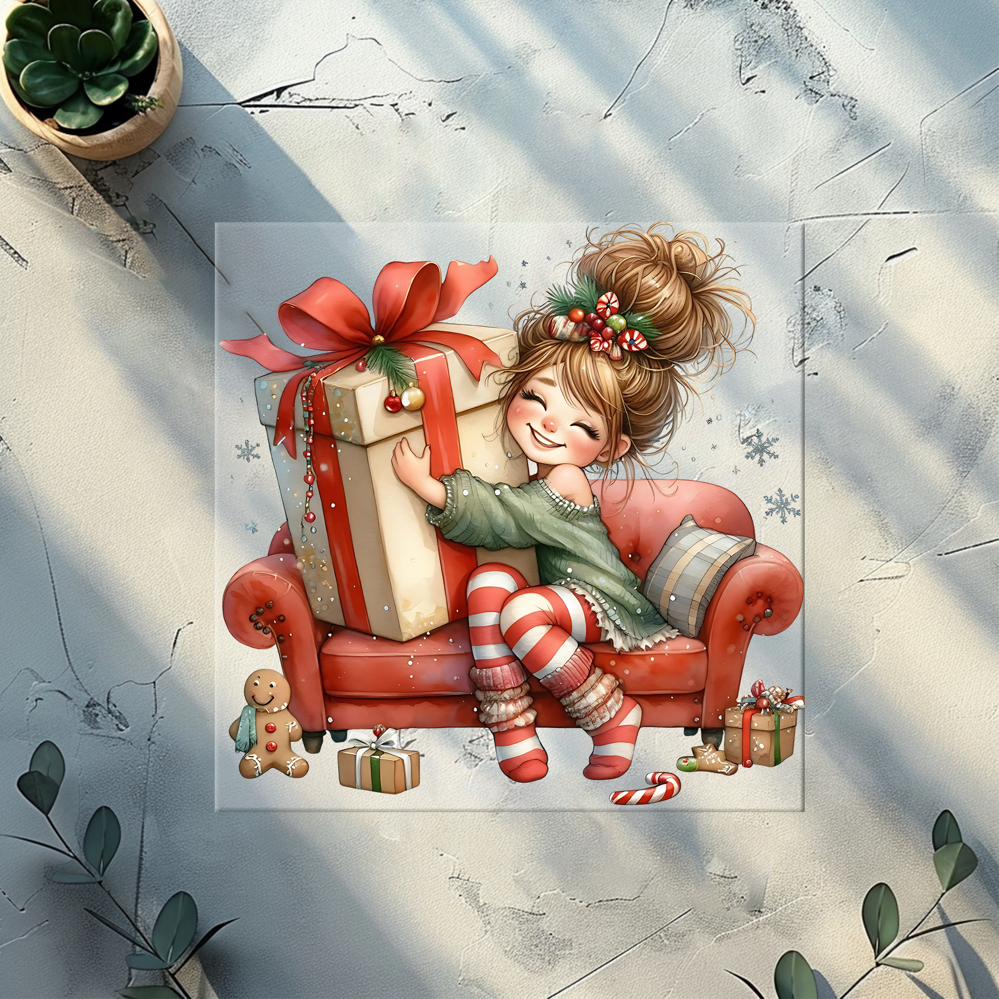 Bügelbild Weihnachtsmädchen - WM 2