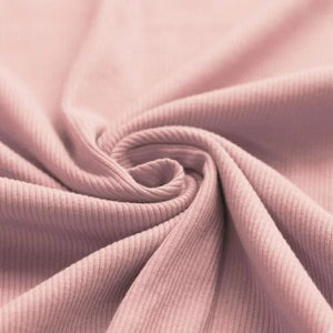 Rippstrick Jersey Nude rosa