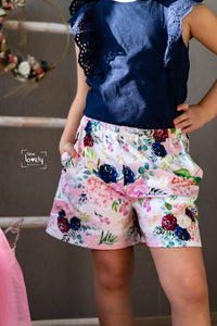 Glam Girl Blumen Reststück 0,8m *Sommersweat *